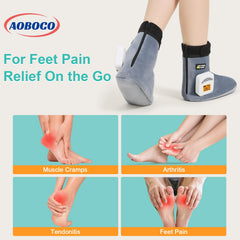AOBOCO heated foot pad heat settings display for easy temperature control.
