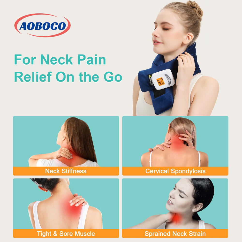 AOBOCO neck massager with heat function for targeted relaxation