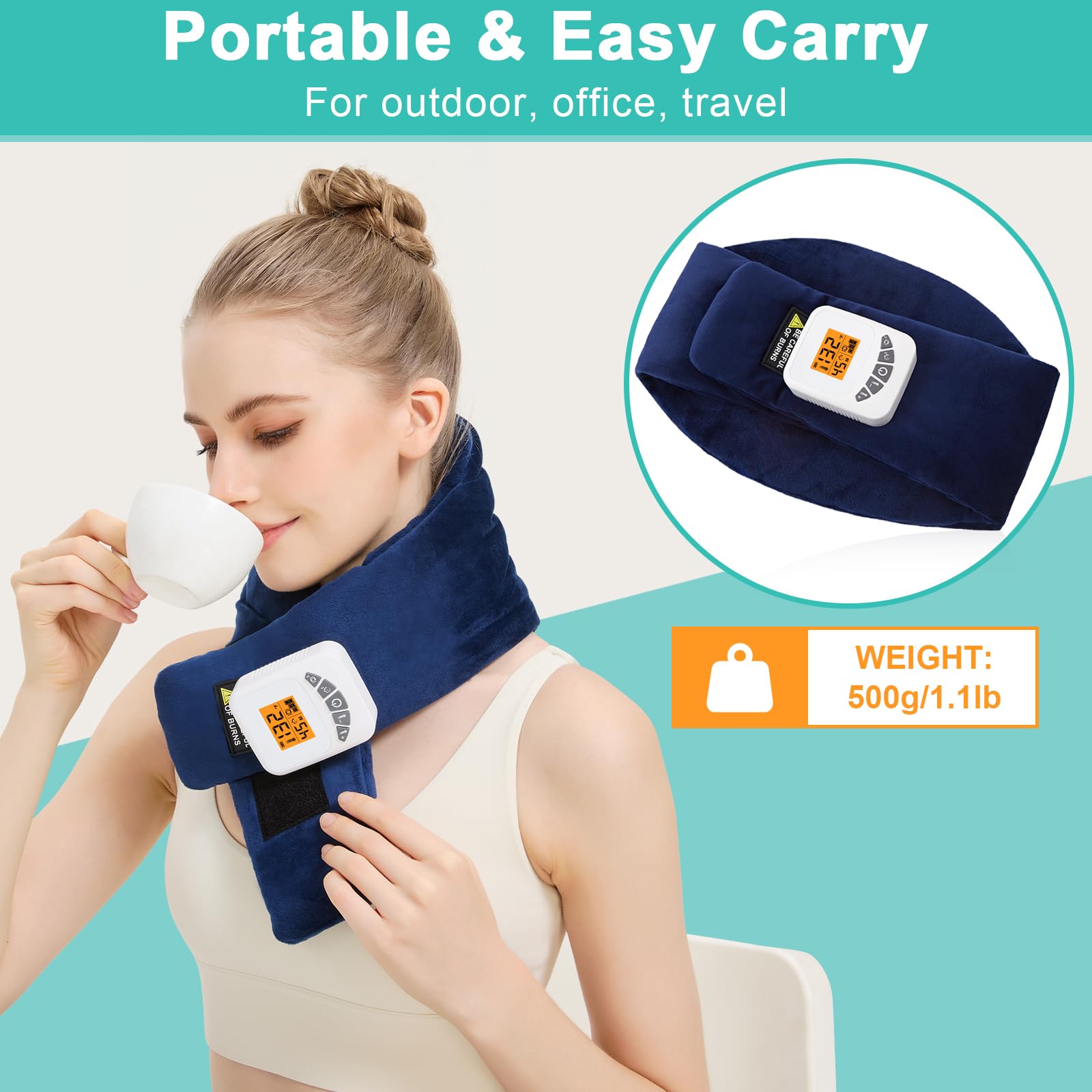AOBOCO portable neck wrap with storage bag