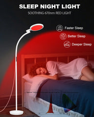 Aoife bedside lamp with touch panel and remote for easy control