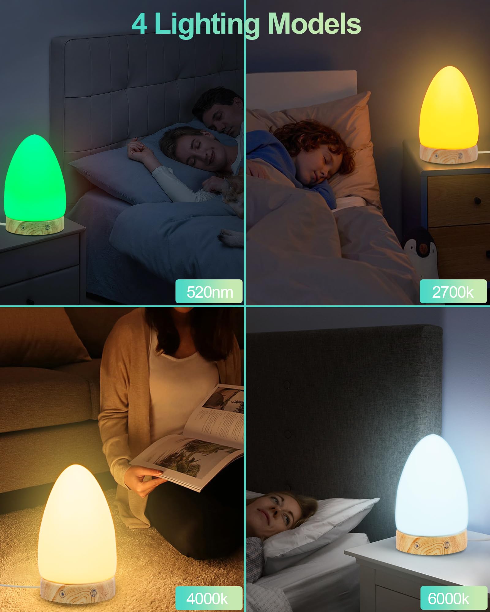 Aoife lamp's 360° light output bathes spaces evenly for calmer evenings