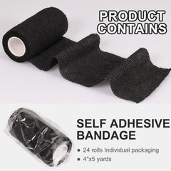 AOITMZAY bandage wrap adhesive roll closeup showing self-adhesive grip