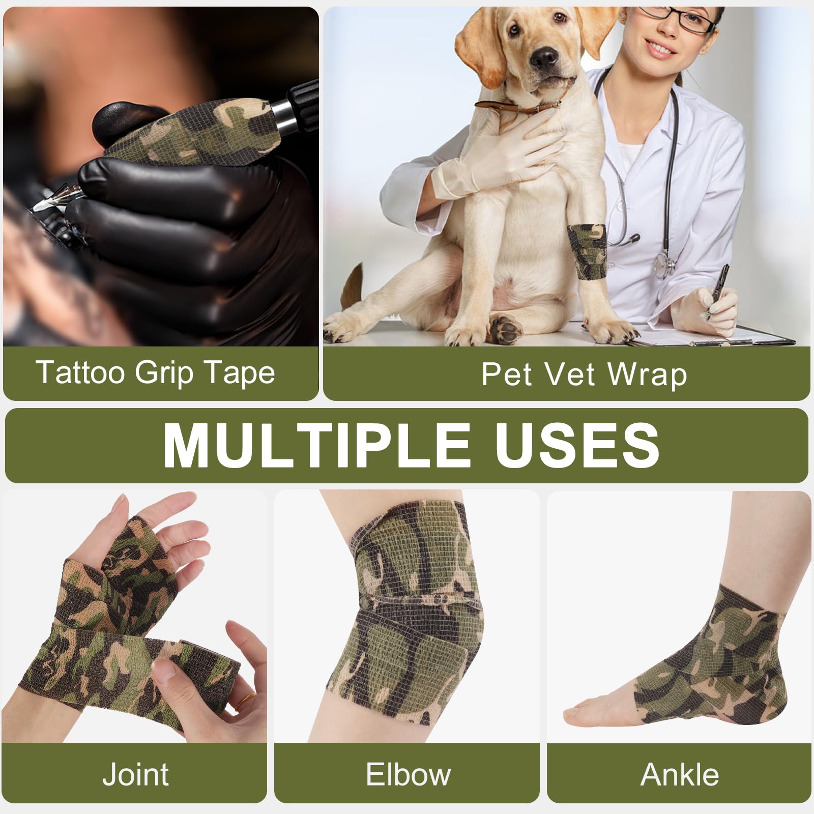 AOITMZAY bandage wrap stays secure during sweat
