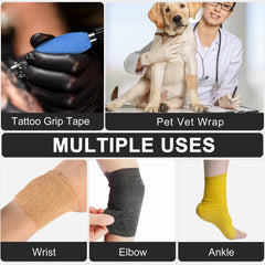 AOITMZAY bandage wrap water-resistant closeup shows breathable, secure fabric