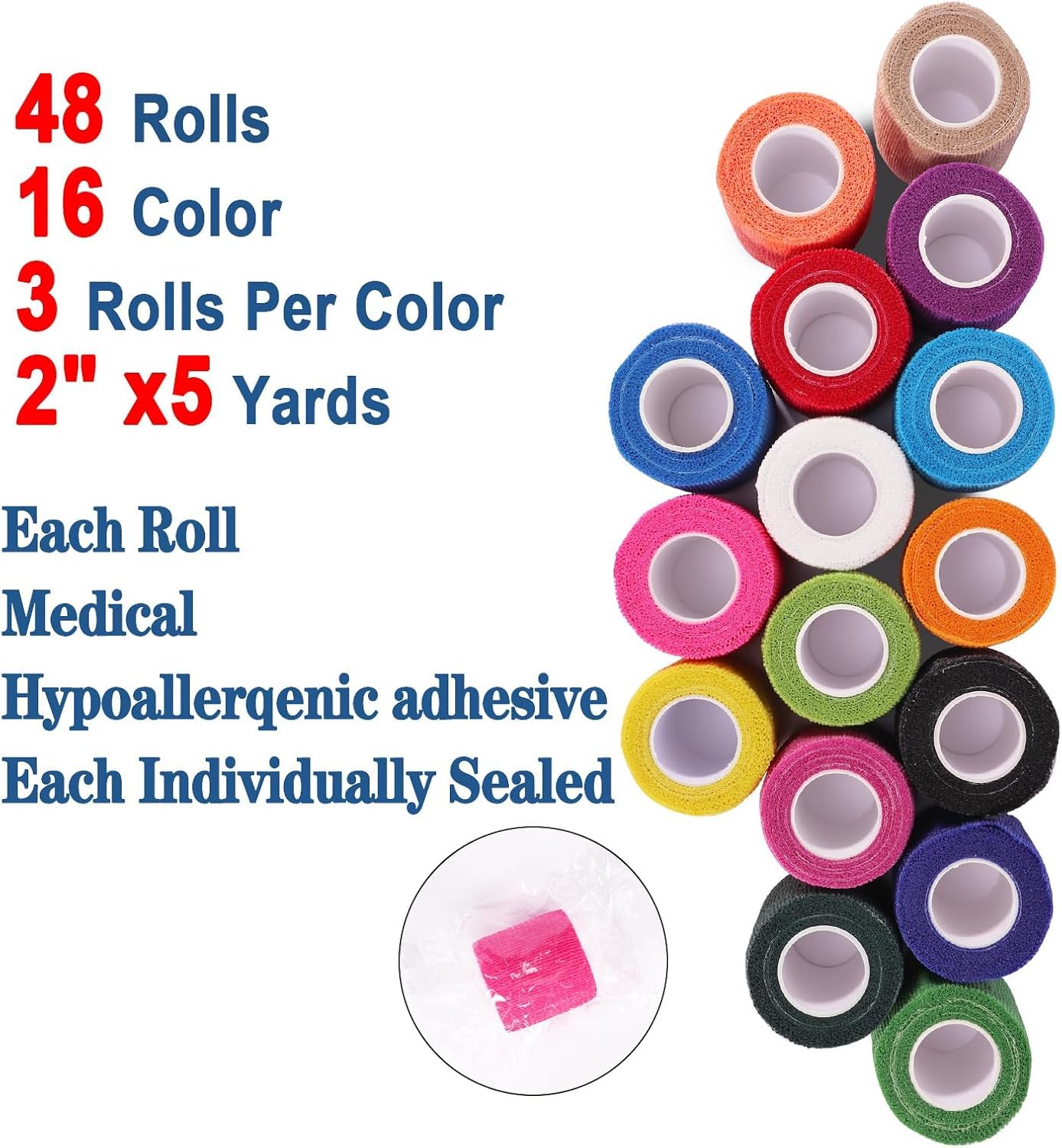 AOITMZAY color-pack self-adhesive wrap showcases multi-color options for quick fixes.