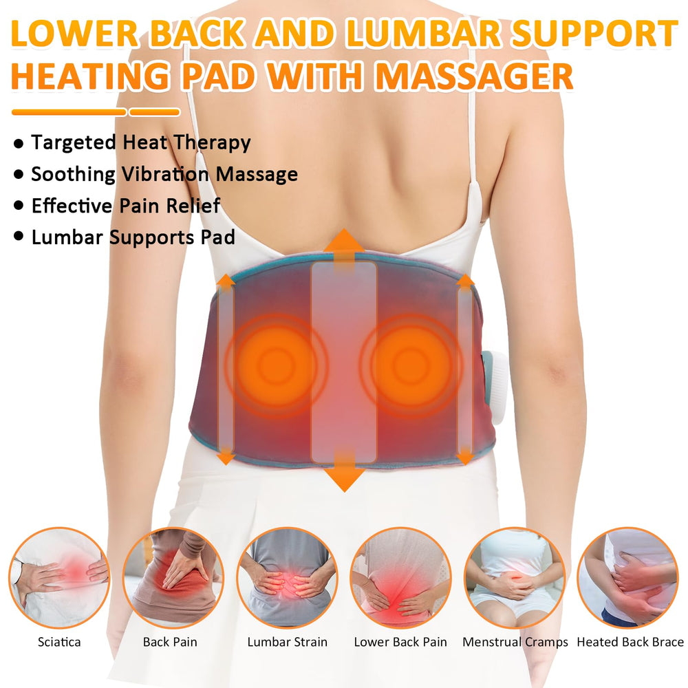 AOKESTE massager mode on back pad for targeted relaxation
