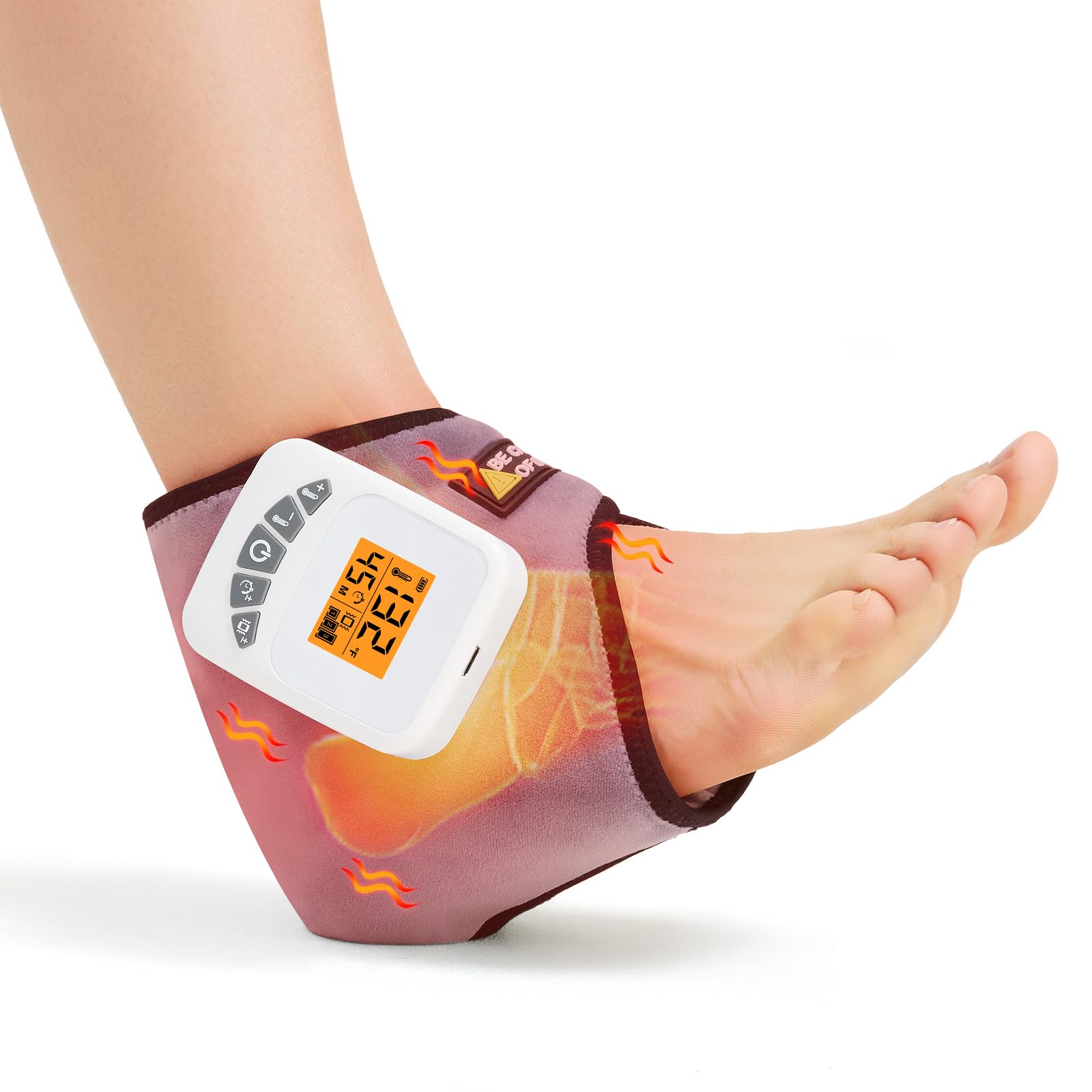 AOKESTE cordless ankle massage heat for at-home relaxation.