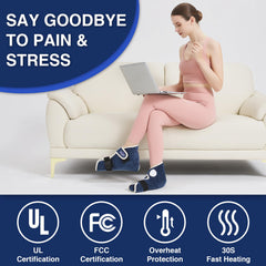 AOKESTE heating pad focuses on heel and toes for targeted comfort.