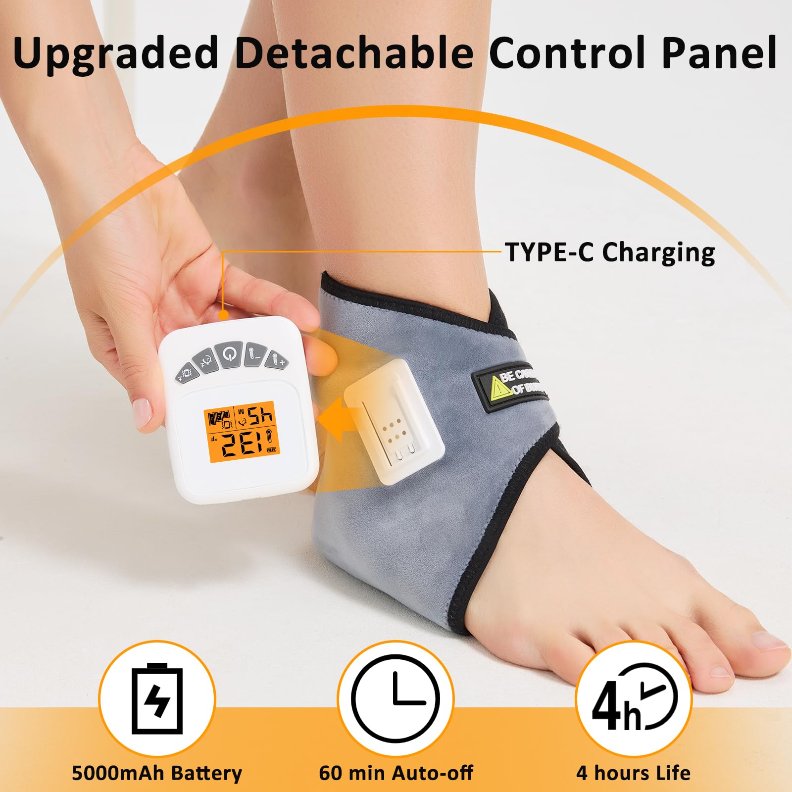 AOKESTE soft fabric ankle pad provides skin-friendly contact.