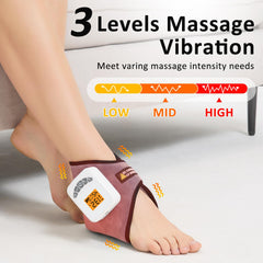 AOKESTE wireless ankle heating pad for flexible use during travel.