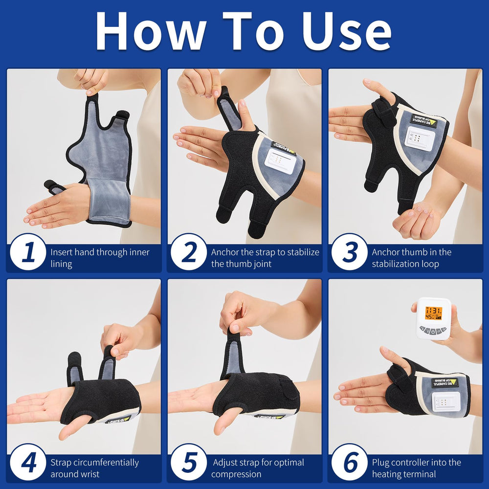 Travel-friendly AOKESTE pad supports on-the-go warm massage.