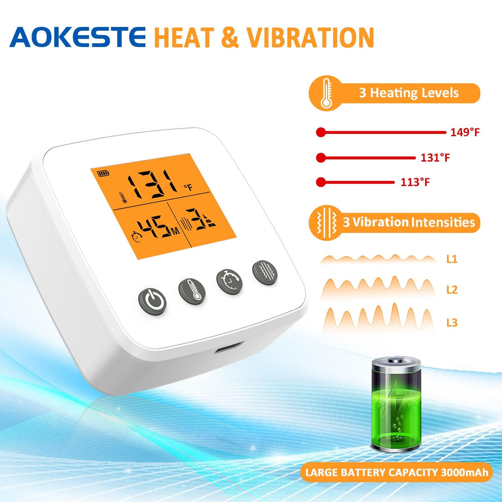 AOKESTE wrist heating pad USB-C charging for quick power on the go.