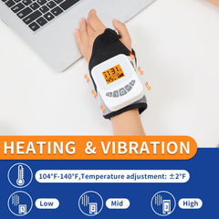 AOKESTE wrist heating pad with vibration modes for soothing relief.