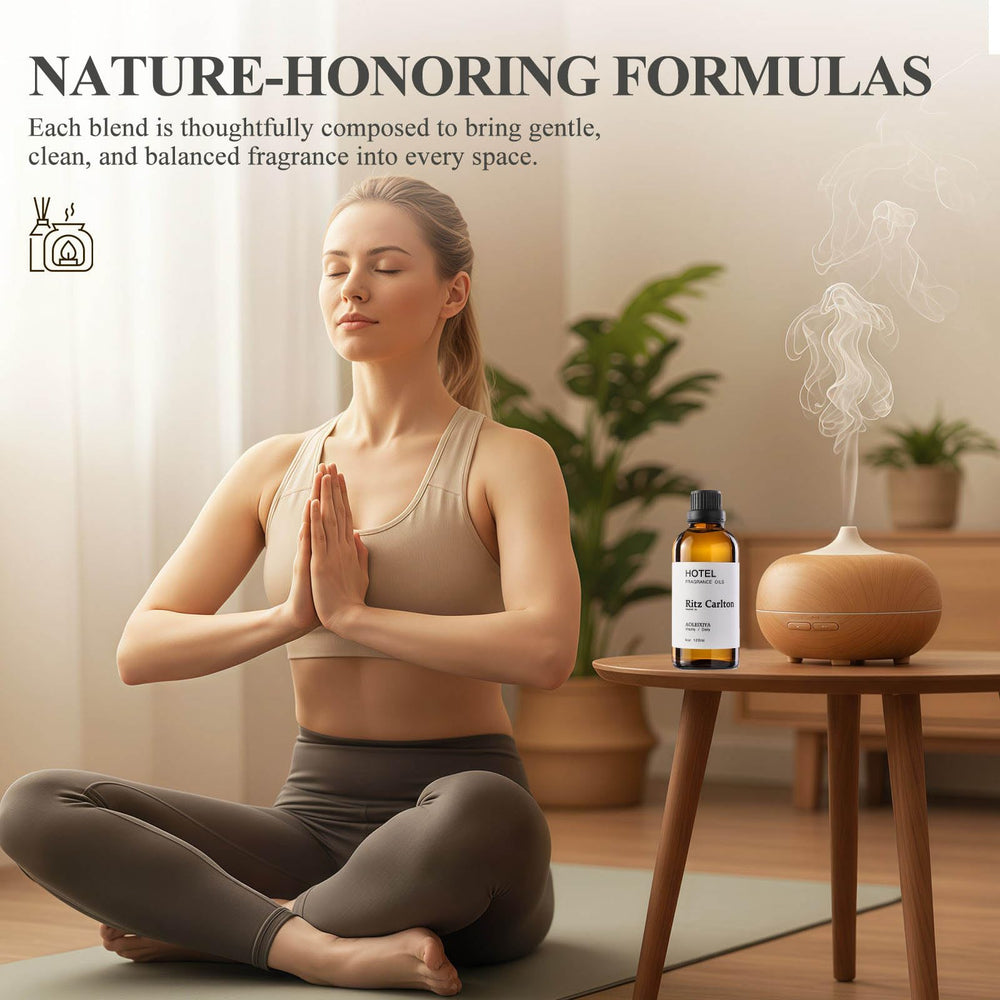 AOLEIXIYA Waterless Diffuser Oil collection enhances elegant rooms