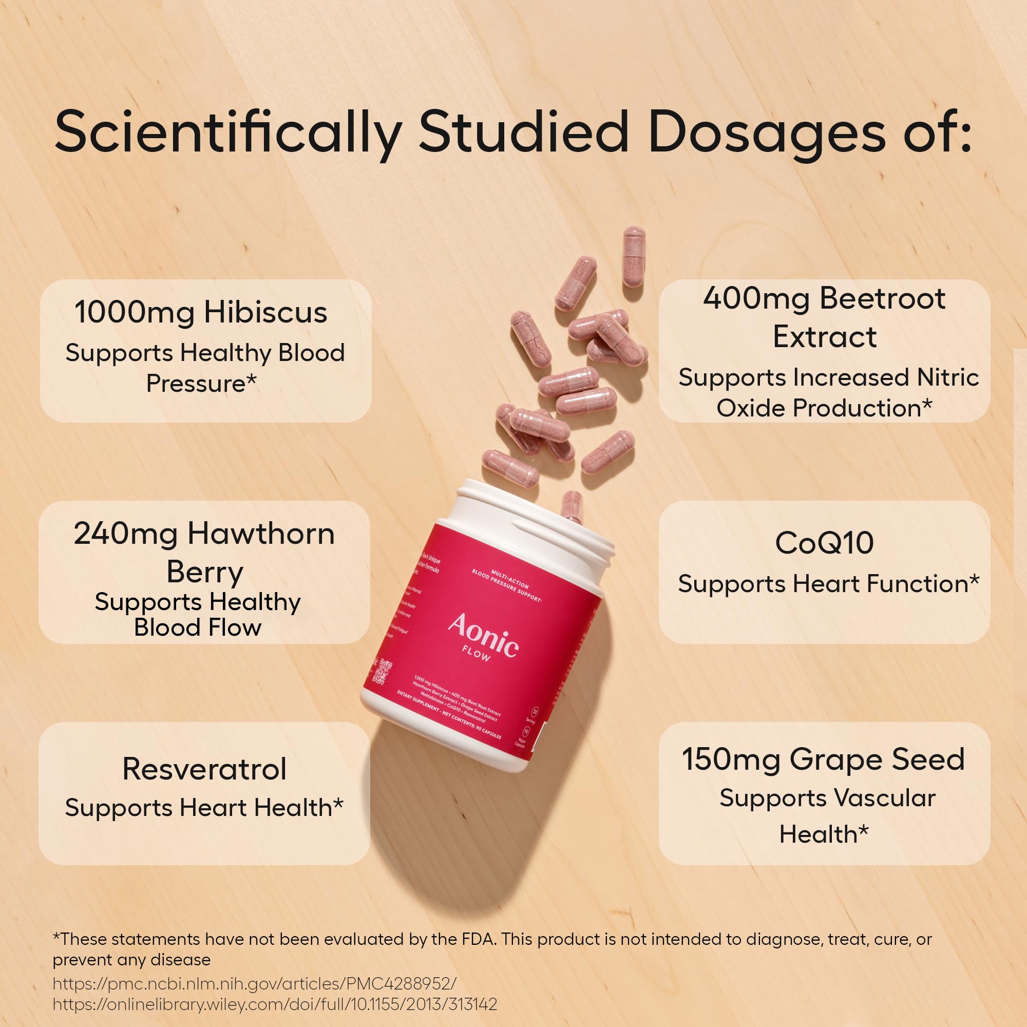 AONIC Flow beetroot nitrate close-up emphasizes natural nitrates for vascular relaxation.