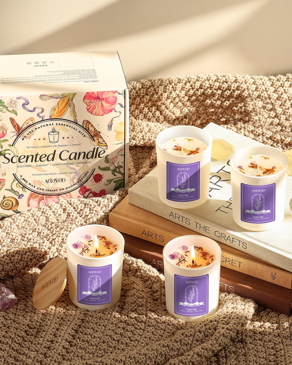 AOOVOO brand candles offer affordable luxury and perfumer-crafted scent