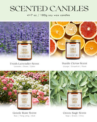AOOVOO Rose jar candle infuses a romantic fragrance for cozy evenings.