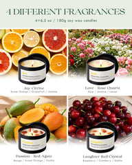AOOVOO Red Agate candle fuels passion for energized evenings