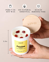 AOOVOO Ambient Glow candle highlights warm light for cozy evenings.