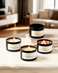 AOOVOO Soy candle with lead-free wick for clean, even burns