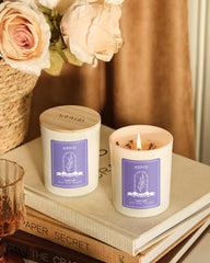 AOOVOO soy wax candle 7oz with clean burn and long fragrance