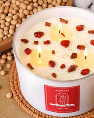 AOOVOO top garnish with cinnamon bark and star anise adds festive flair.