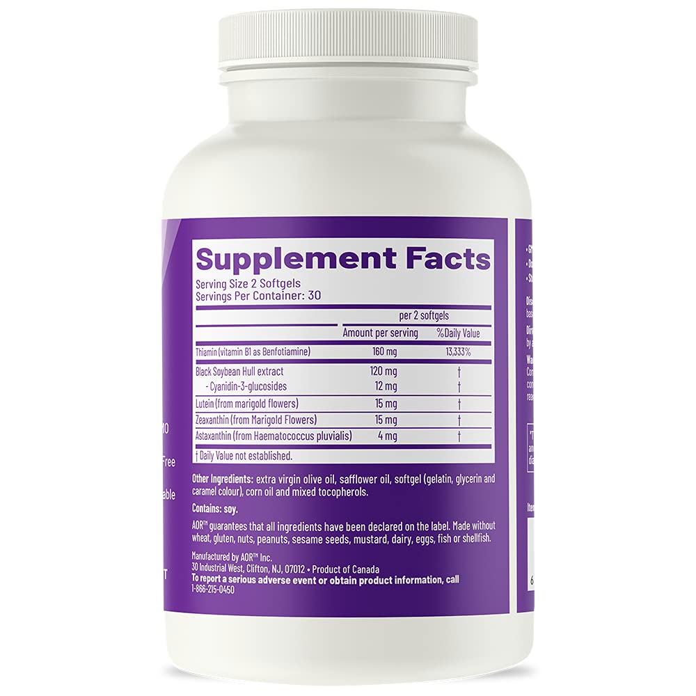 AOR Vision Support II lutein and zeaxanthin highlight for macula defense