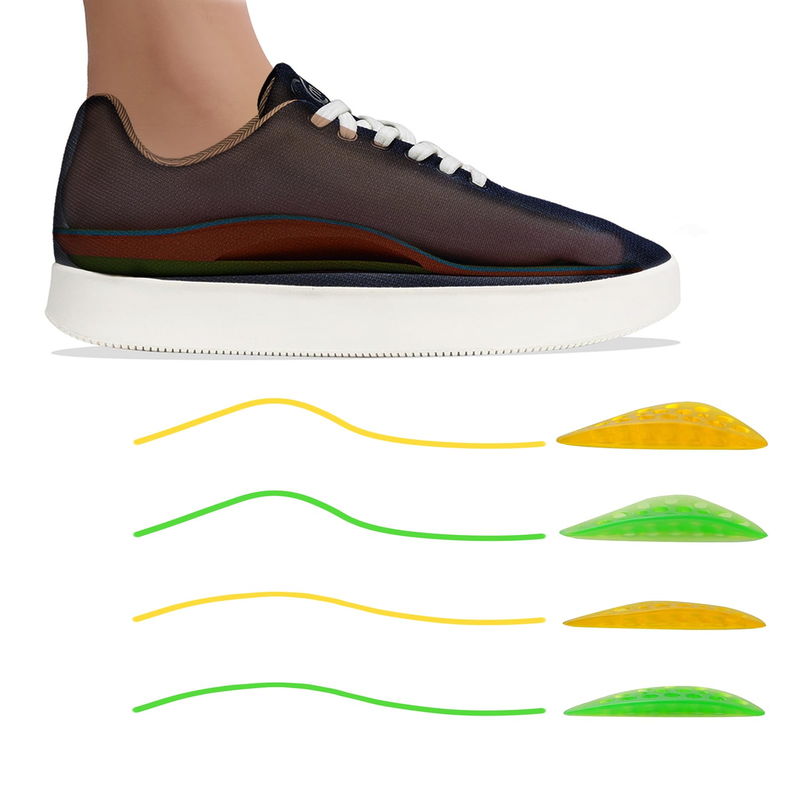 AOTENG STAR adjustable arch support insole for daily walking comfort