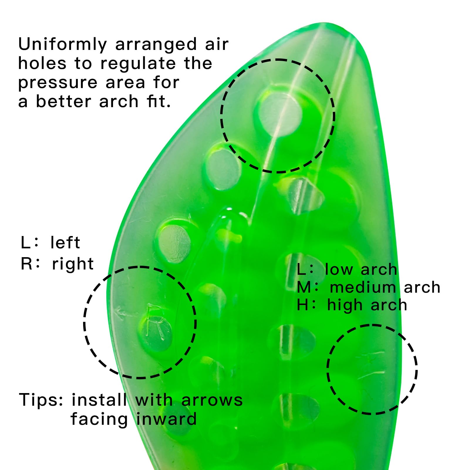 AOTENG STAR noiseless arch support insole designed for quiet use
