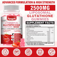 Aouewnk liposomal glutathione gummies closeup highlighting chewy texture