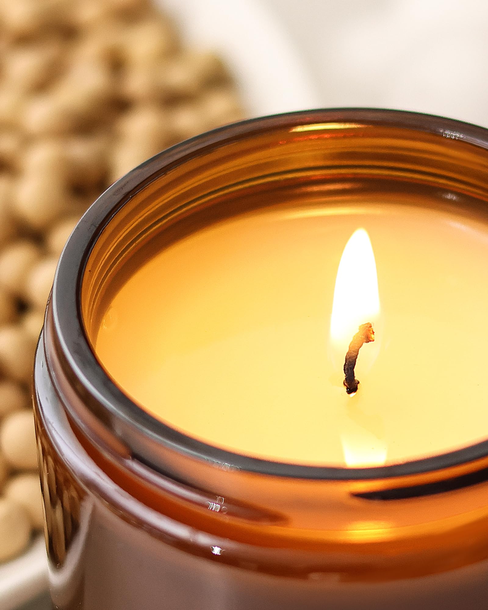 AOOVOO Candle Set Packaging image demonstrates 28 oz total burn time.