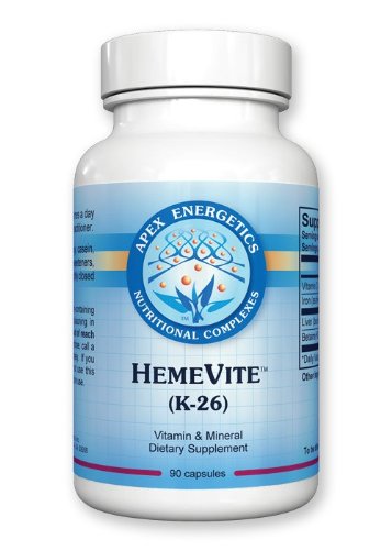 Apex Energetics HemeVite K-26 bottle for daily wellness support
