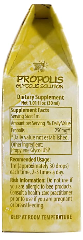 Apiario Silvestre Green Propolis bottle label detail showing certified quality