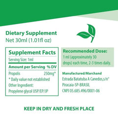 Apiario Silvestre Green Propolis dropper dispensing extract for easy dosing