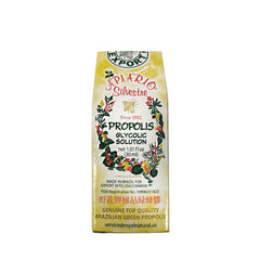 Apiario Silvestre propolis drops ready to dilute in water before meals.