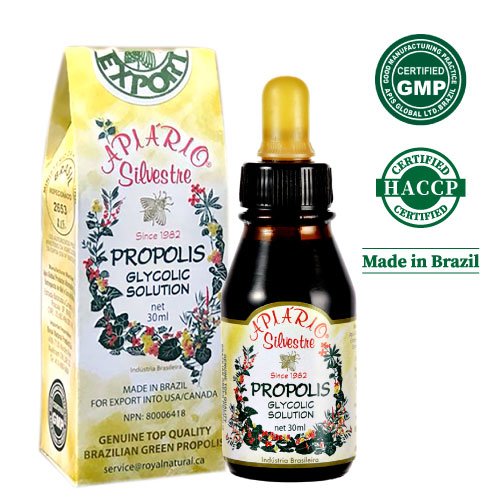 Apiario Silvestre Green Propolis ingredients panel for informed usage