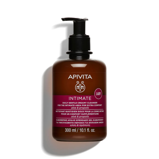 APIVITA Intimate Wash bottle for gentle cleansing of sensitive skin.