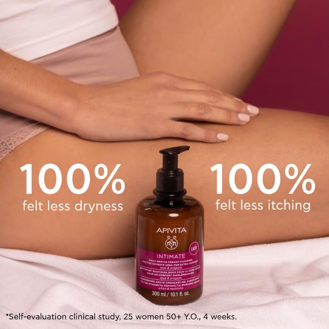 APIVITA Intimate Wash jasmine-aroma emphasizes aromatherapy-inspired scent.