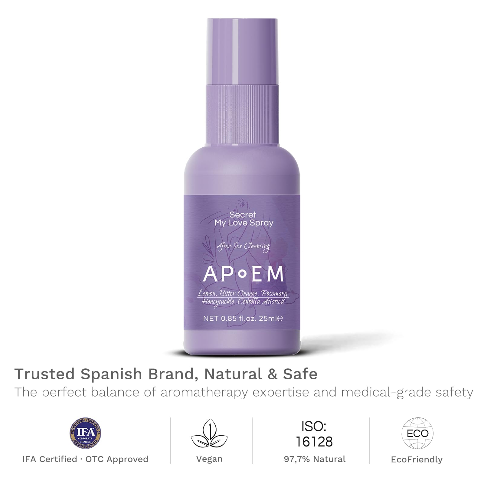 APoEM Secret My Love application scene showing discreet spray.
