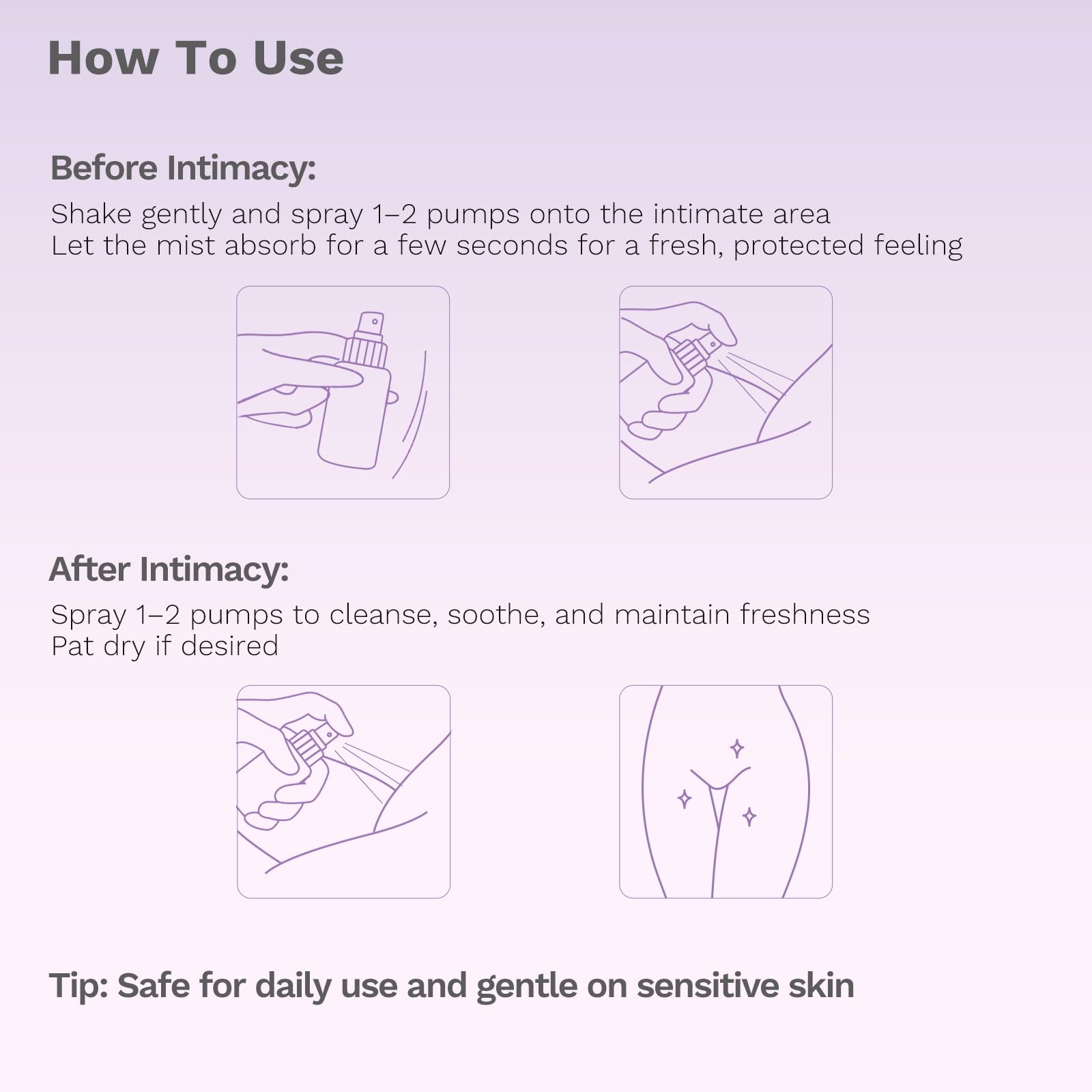 APoEM Secret My Love before and after intimacy usage.