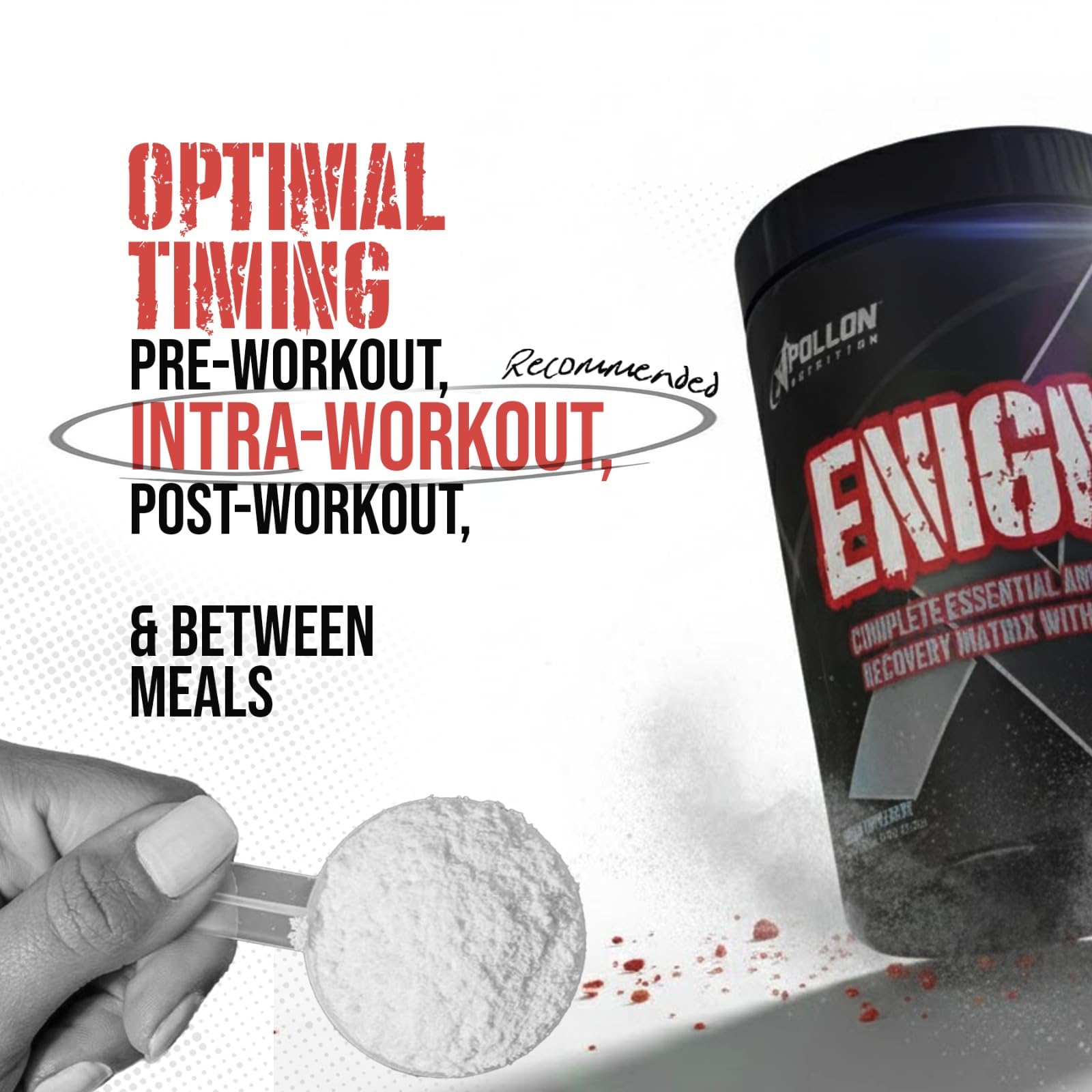 Apollon Enigma betaine and taurine matrix for potential power and endurance.