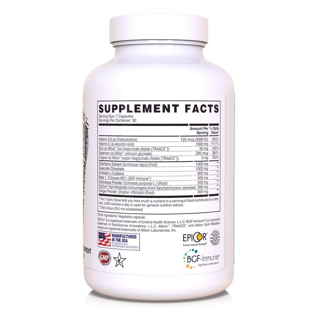 Apollon Nutrition Resistance ingredients graphic highlighting elderberry and quercetin.