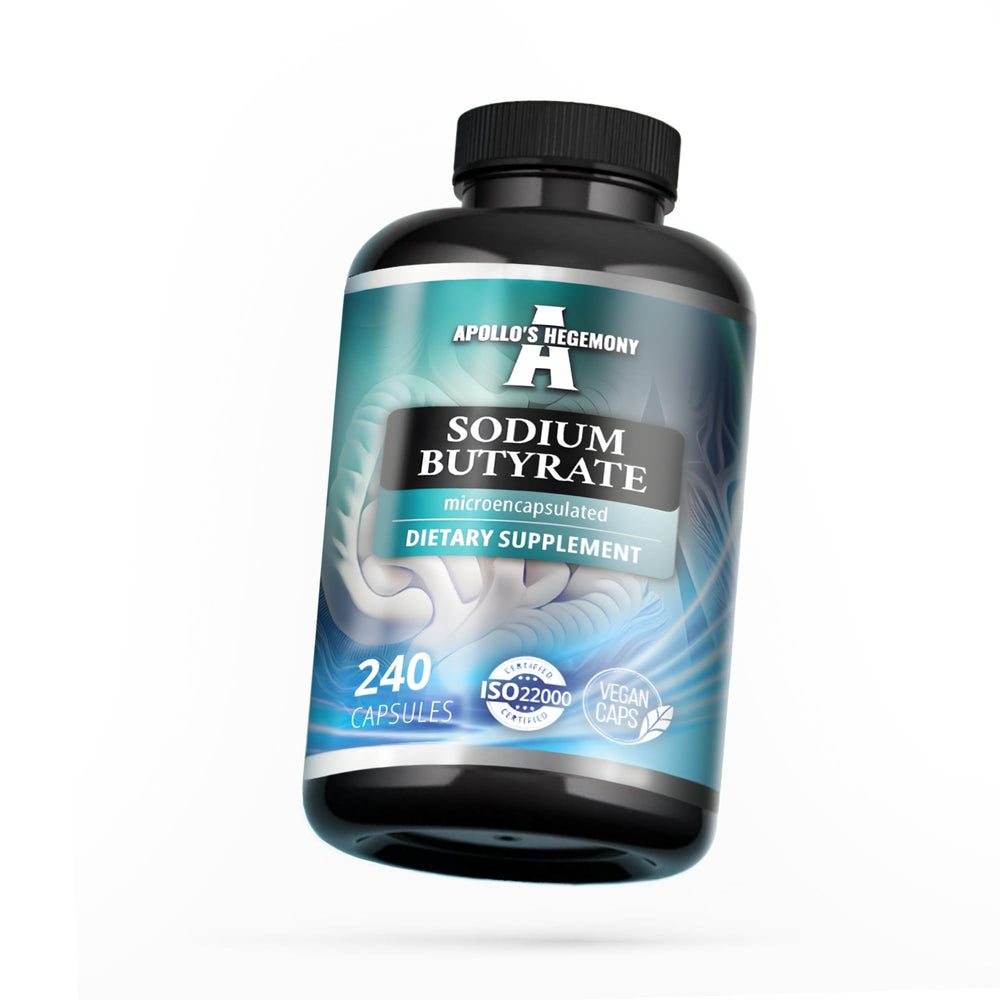 APOLLO'S HEGEMONY sodium butyrate high-dose bottle for gut support