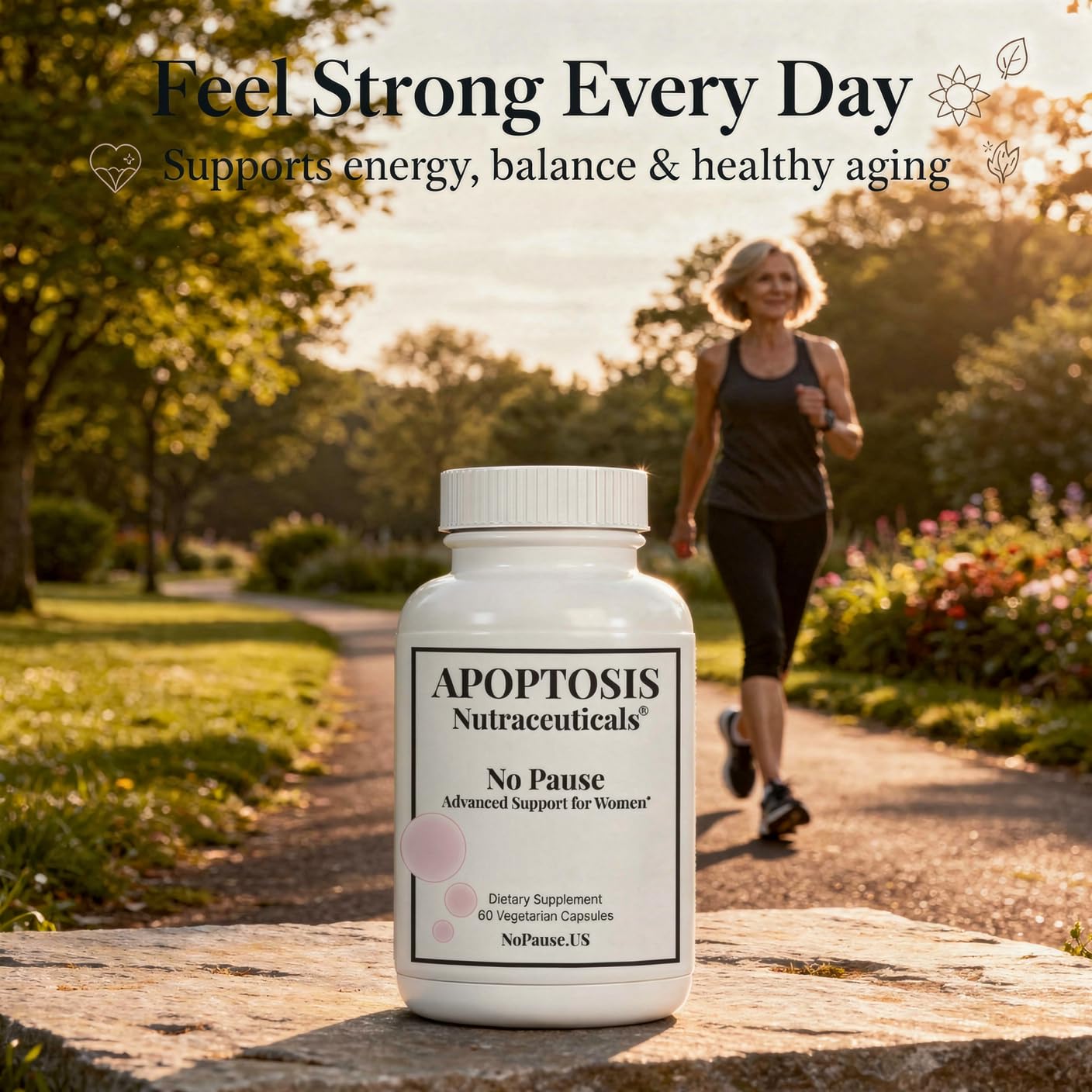 Apoptosis Menopause made-in-usa seal for quality assurance.