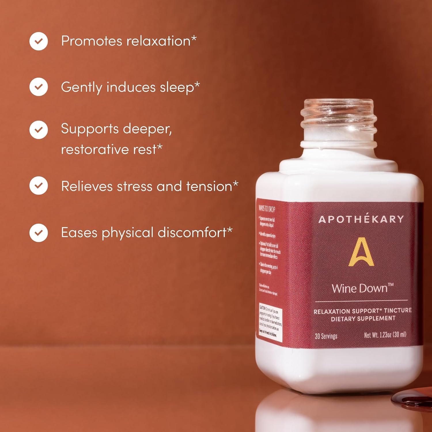 Elderberry and hawthorn imagery featured on Apothekary All Day Stress Duo packaging.
