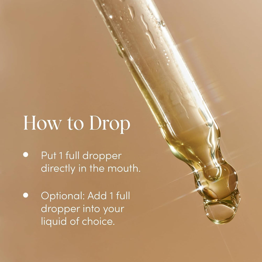 Dropper from Apothekary All Day Stress Duo used under the tongue for quick support.