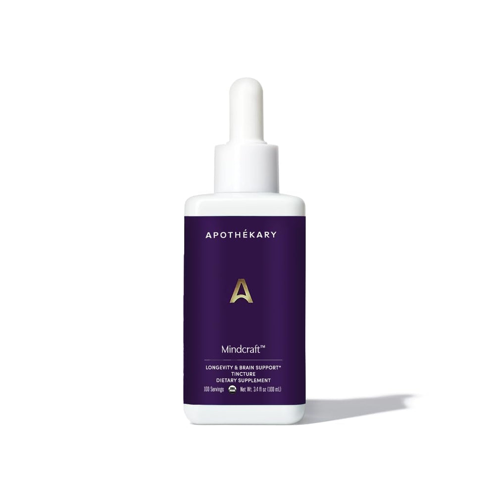 Apothékary Mindcraft bottle front showing berry-forward profile for daytime focus