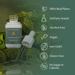 Apothekary Wildest Greens Drops batch verified by third-party lab testing.
