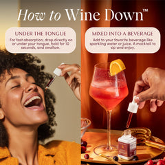 Apothekary Wine Down vegan and gluten-free certification highlights clean ingredients.