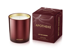 APOTHEKE Bitter Cherry Signature Candle 10.5oz jar for a refined living room ambiance